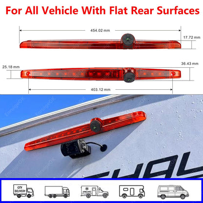 Universal High Level Rear Brake Light Camera for Coachmen Motorhome & 7" Monitor2