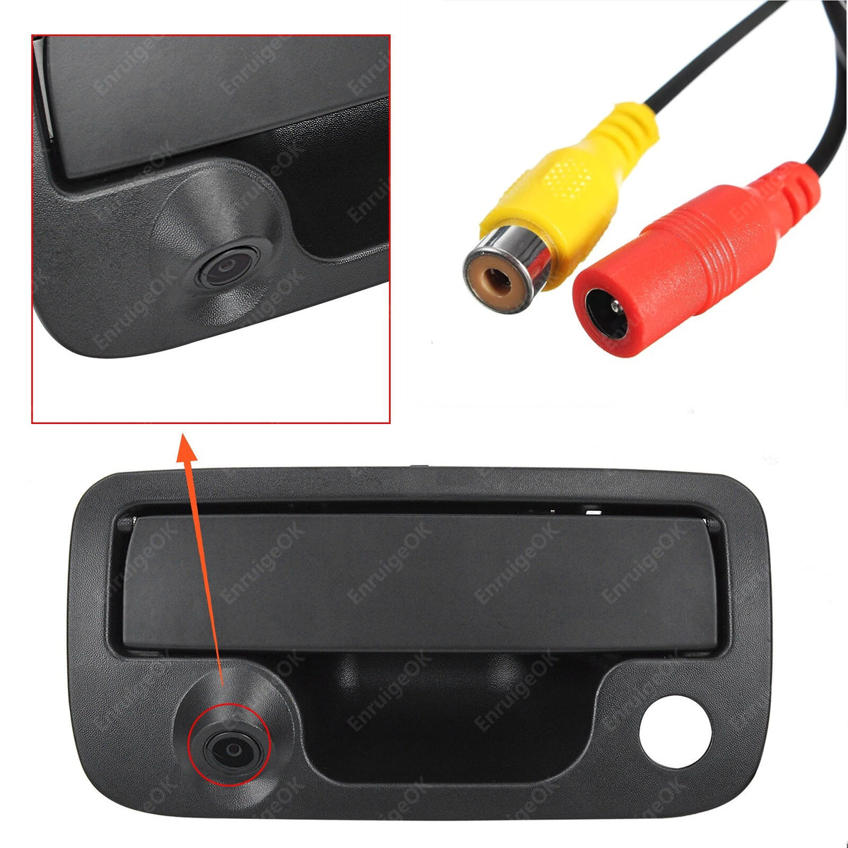 For 2010-2020 VW Amarok Tailgate Handle with Rear View Backup Camera Kit3