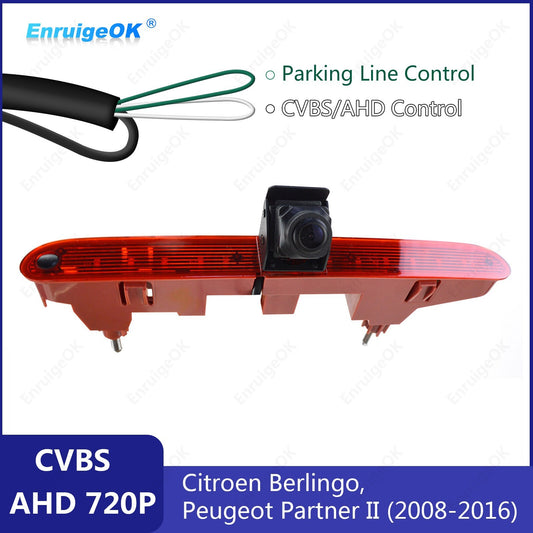 Car Brake Light Backup Camera for Citroen Berlingo Peugeot Partner MK2 MK30