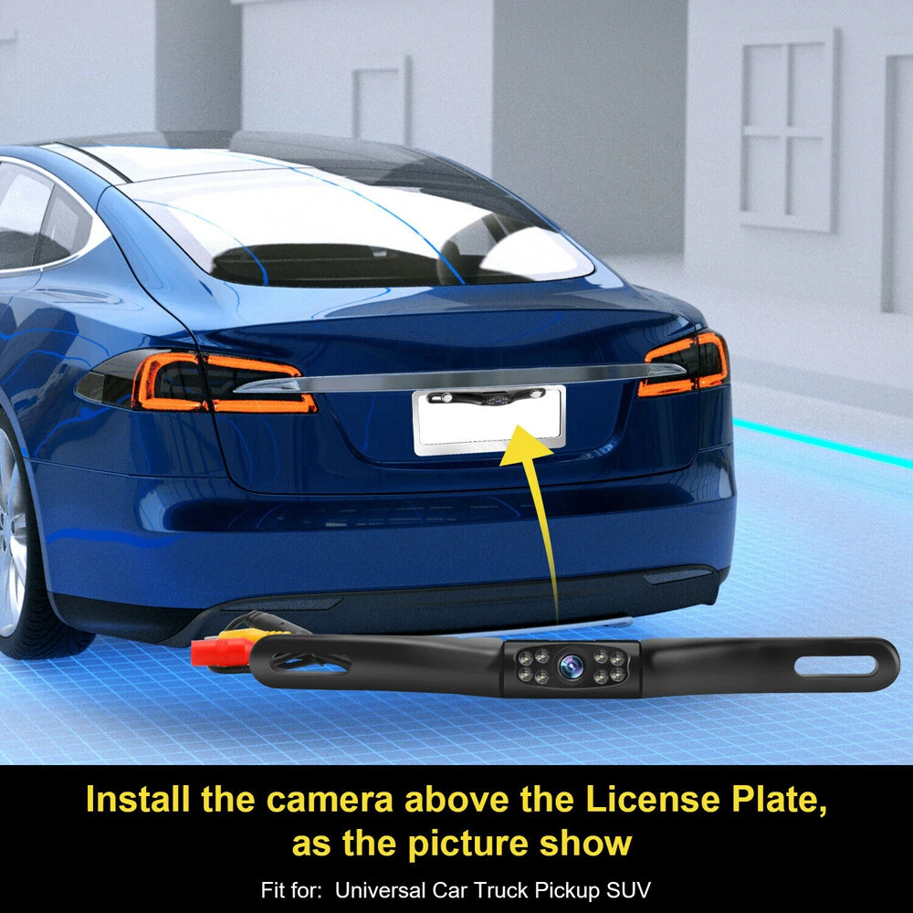 Parking Camera Wide 170° Waterproof Night Vision Car Rear View Reverse Backup1