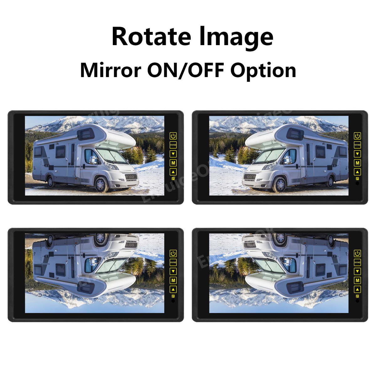 9" Split Screen DVR Monitor & AHD Dual Commercial Rear View Reversing Camera Kit15