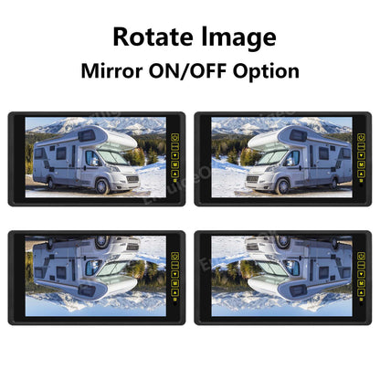 9" Split Screen DVR Monitor & AHD Dual Commercial Rear View Reversing Camera Kit15