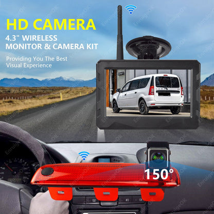 Wireless Rear Brake Light Reverse Camera Kit For Dacia Dokker/Lada Largus Cross1