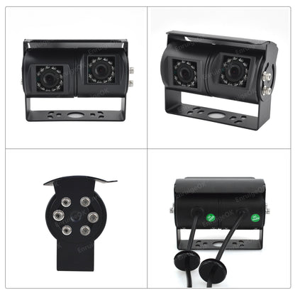 Dual Twin Reversing Camera with Rear View & Night Vision for Motorhome Van9