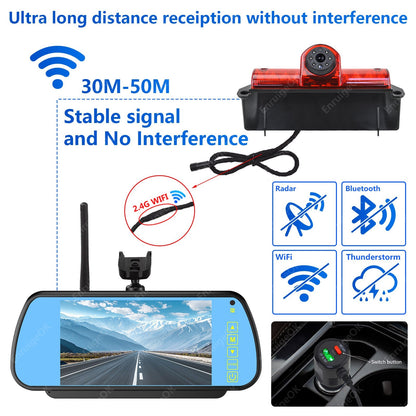 Wireless Backup Camera for Chevy Expres GMC Savana Explorer Van & 7" Monitor3