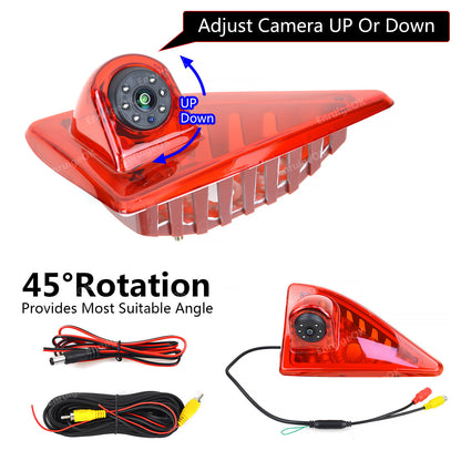 7" Monitor &Rear Brake Light Rear View Camera For Vauxhall Nissan Renault Master19