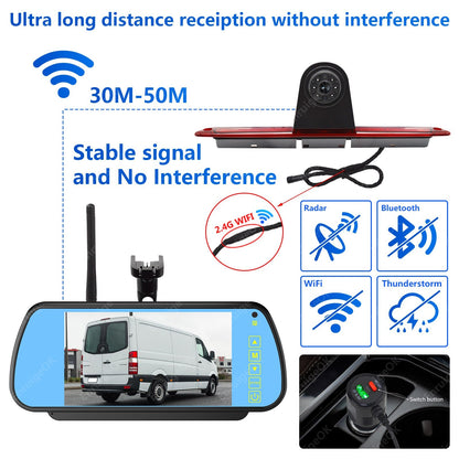 Mercedes-Benz Sprinter VW Crafter HD Rear Brake Light Reversing Camera Kit