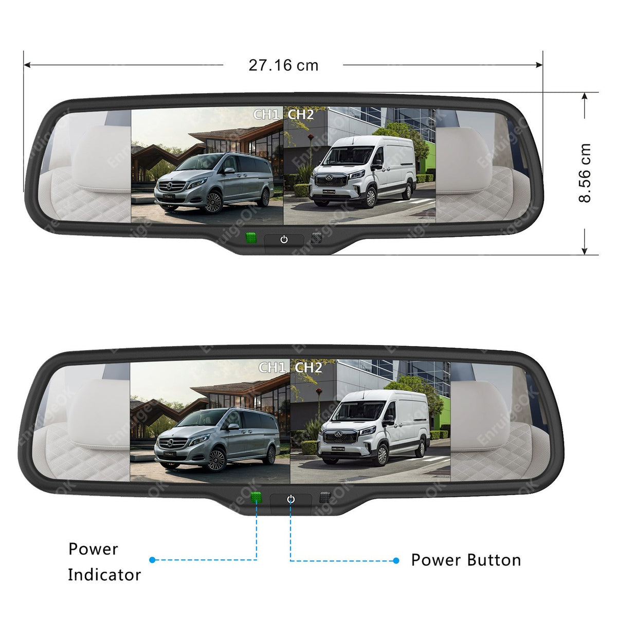 For Vauxhall Vivaro Renault Trafic Mk3 X82 Rear Brake Light Reversing Camera Kit17