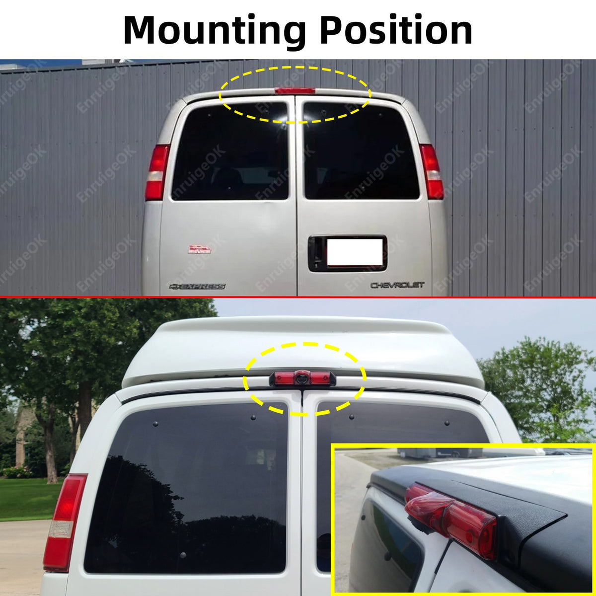 Wireless Backup Camera for Chevy Expres GMC Savana Explorer Van & 7" Monitor5