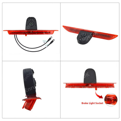 Dual Lens 3rd Brake Light Rear View Backup Camera for Ford Transit Van 2014-202410