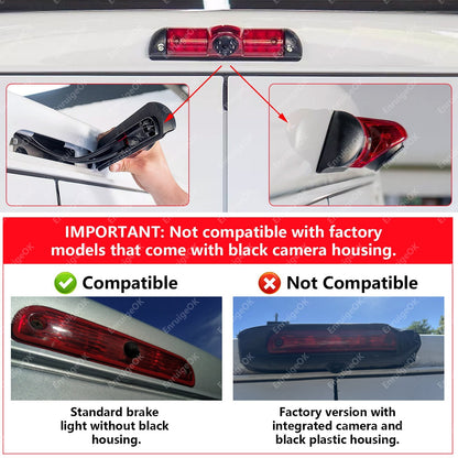 Rear Brake Light Reverse Camera Kit for Fiat Ducato Citroen Relay Peugeot Boxer3