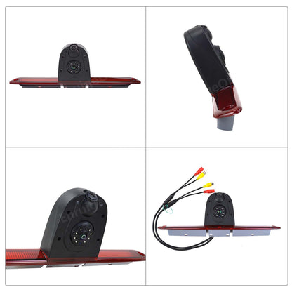 Dual Rear Brake Light Reversing Camera for VW Crafter Van + 6.86" Split Screen