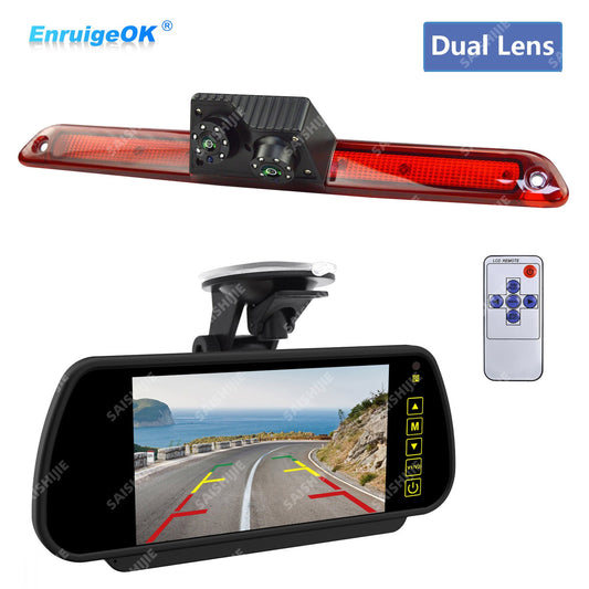 For Mercedes Sprinter VW Crafter Brake Light Rear View Camera + 7" Monitor0