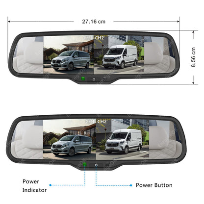 Surface Mounted 3rd Brake Light Backup Camera Kit Universal for Motorhome Vans14