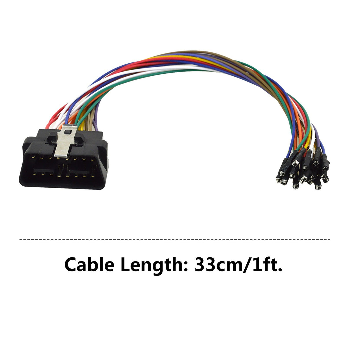16Pin Car Stereo Radio ISO Wire Harness Extension Cable for Android Player 33cm1