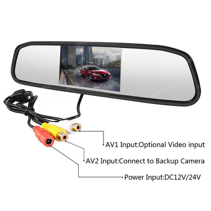 Tailgate Handle Rear View Backup Camera for Ford F150 2015-2018 & 4.3'' Monitor11