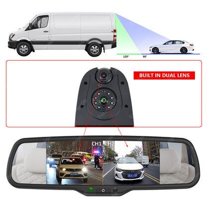 Brake Light Reverse Camera Kit for Ford Transit Custom 2016-Present Barn Doors5