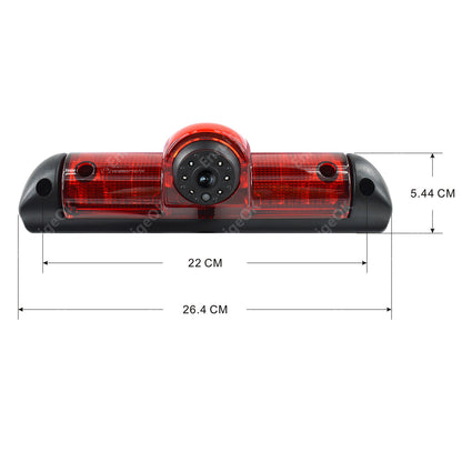 9" Monitor & Rear Brake Light Reversing Camera Kit For Fiat Ducato Citroen Relay13