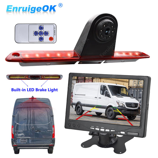 7" Monitor & Rear Brake Light Reversing Camera For Mercedes Sprinter/VW Crafter0