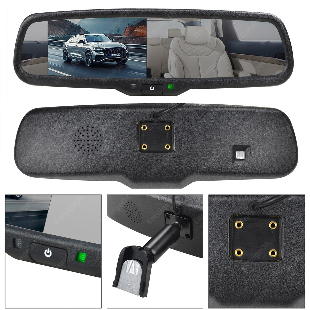Brake Light Backup Camera for Mercedes-Benz V-Class V260 V260L& 4.3" Monitor Kit17