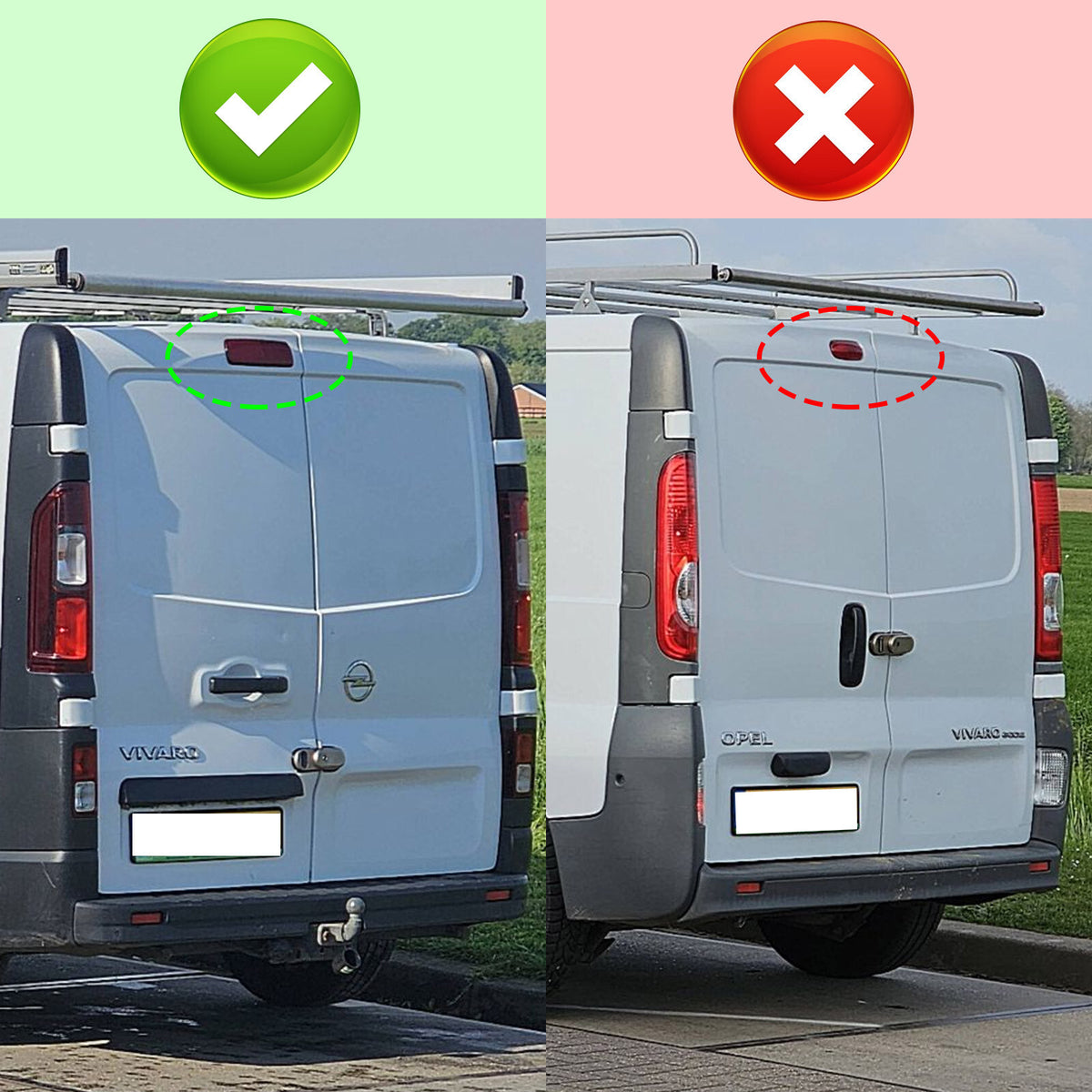 Brake Light Reverse Rear View Camera Kit For Opel Vivaro Vauxhall Renault Trafic4