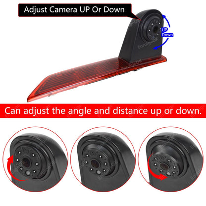 7" Monitor Double Door 3rd Brake Light Reverse Camera For Ford Transit Custom4