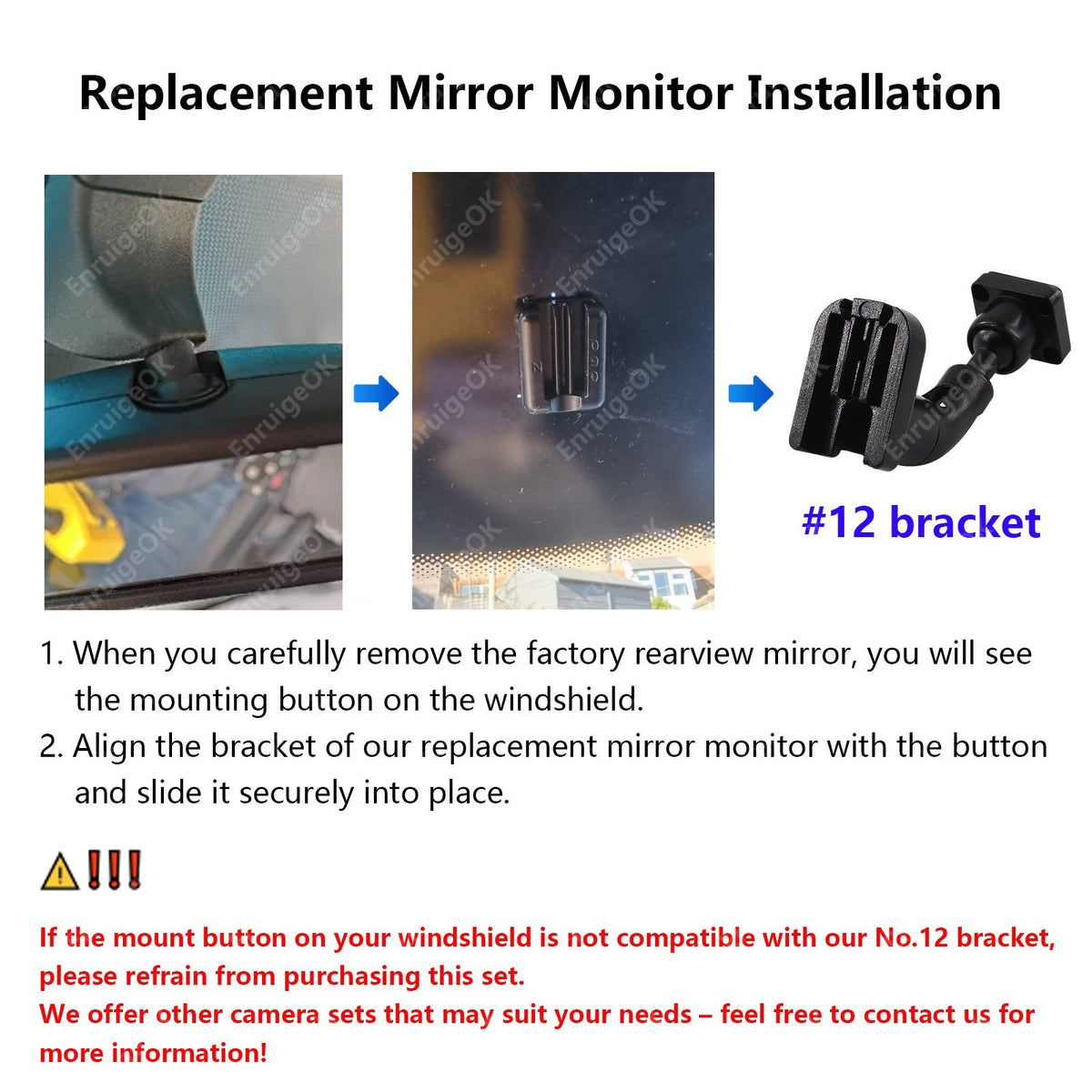 Dual Rear Brake Light Reverse Camera for Mercedes Sprinter Van + 6.86" Monitor14
