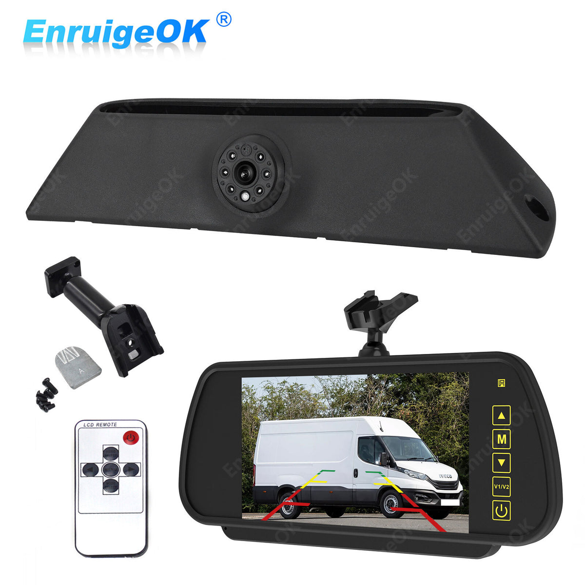 7" Monitor & Brake Light Rear View Camera For Iveco Daily [5th Gen] (2011-2014)0