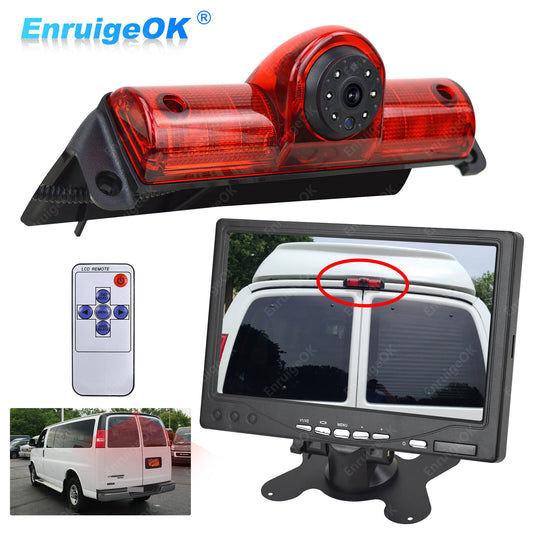 Brake Light Camera for Chevrolet Express GMC Savana Explorer Van & 7" Monitor0