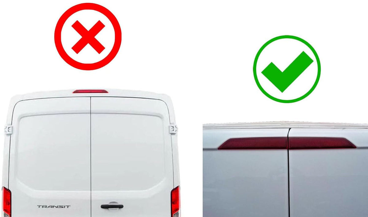 Brake Light Reverse Camera Kit for Ford Transit Custom 2016-Present Barn Doors4