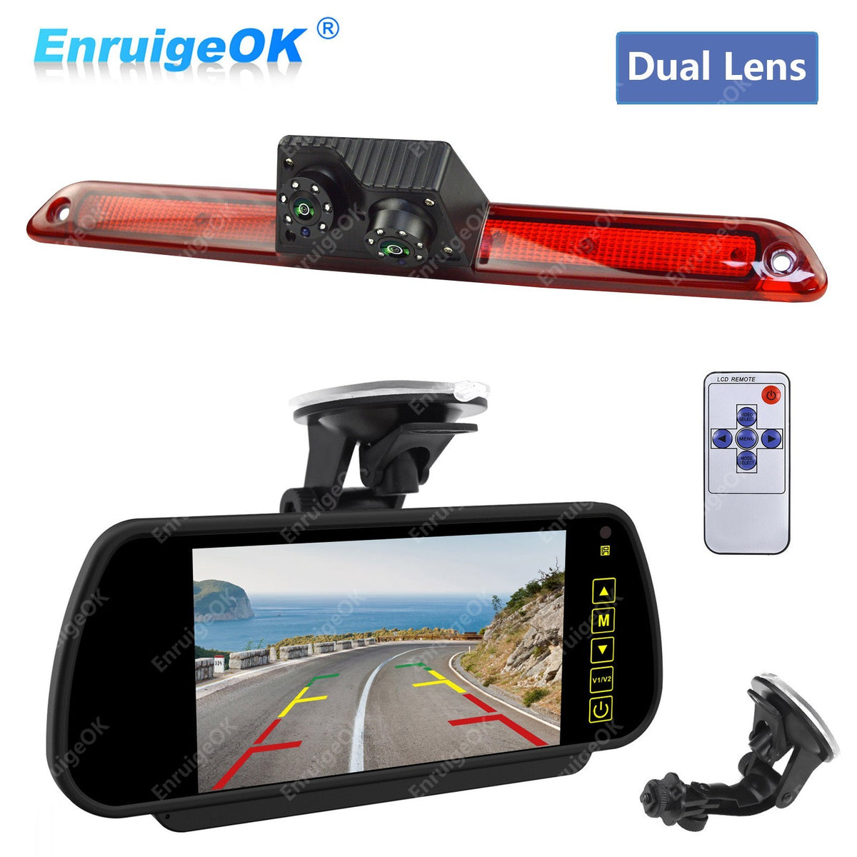 Mercedes Sprinter Van Brake Light Rear View Reverse Camera 2006-2021+7" Monitor0