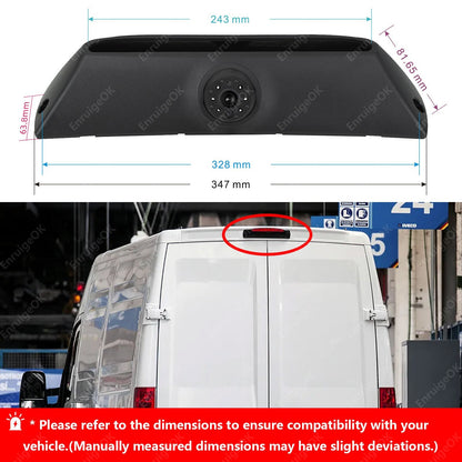 5" Monitor Rear Brake Light Reversing Camera for IVECO Daily 5Gan (2011-2014)3