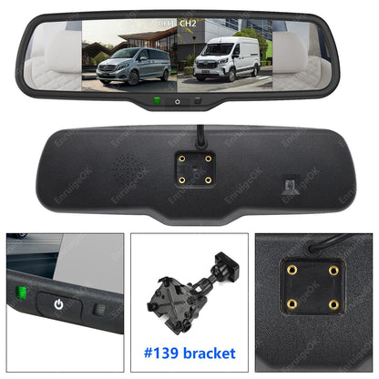 Citroen Dispatch Peugeot Expert Dual Brake Light Reversing Camera &6.86" Monitor11