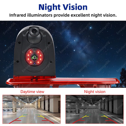 Dual Lens Rear Brake Light Reversing Camera Kit for Opel Vivaro Renault Trafic 39
