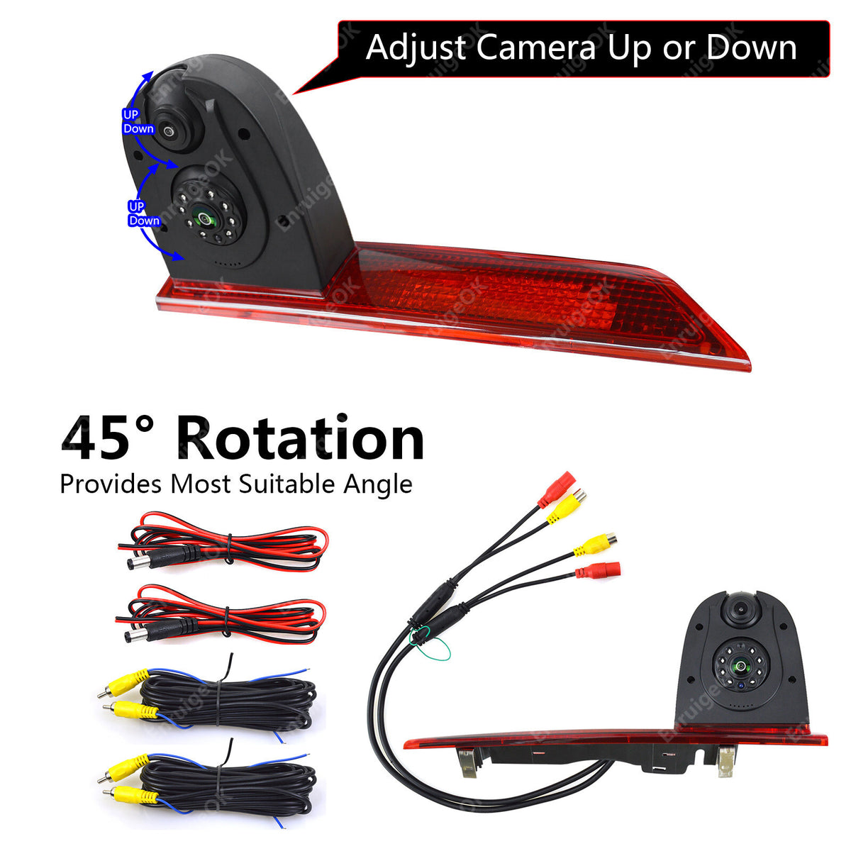 3rd Brake Light Reversing Camera For Ford Transit Custom Double Door (2012-2015)