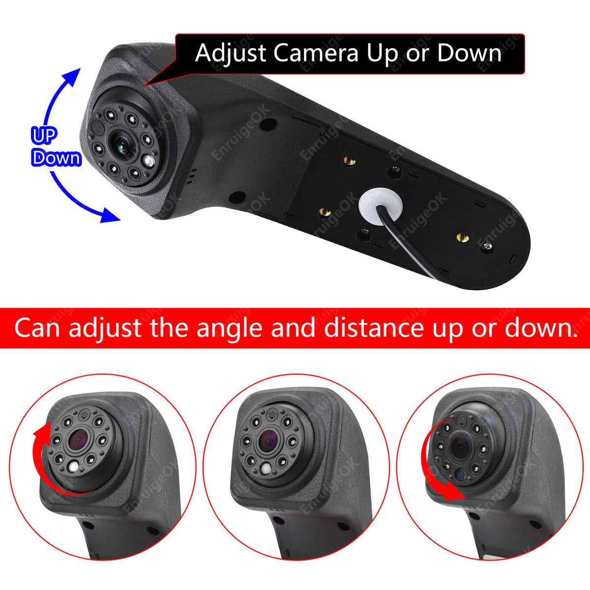 Reverse Camera for MAN TGE VW Crafter MK2 Rear Brake Light & 6.86" Split Monitor5