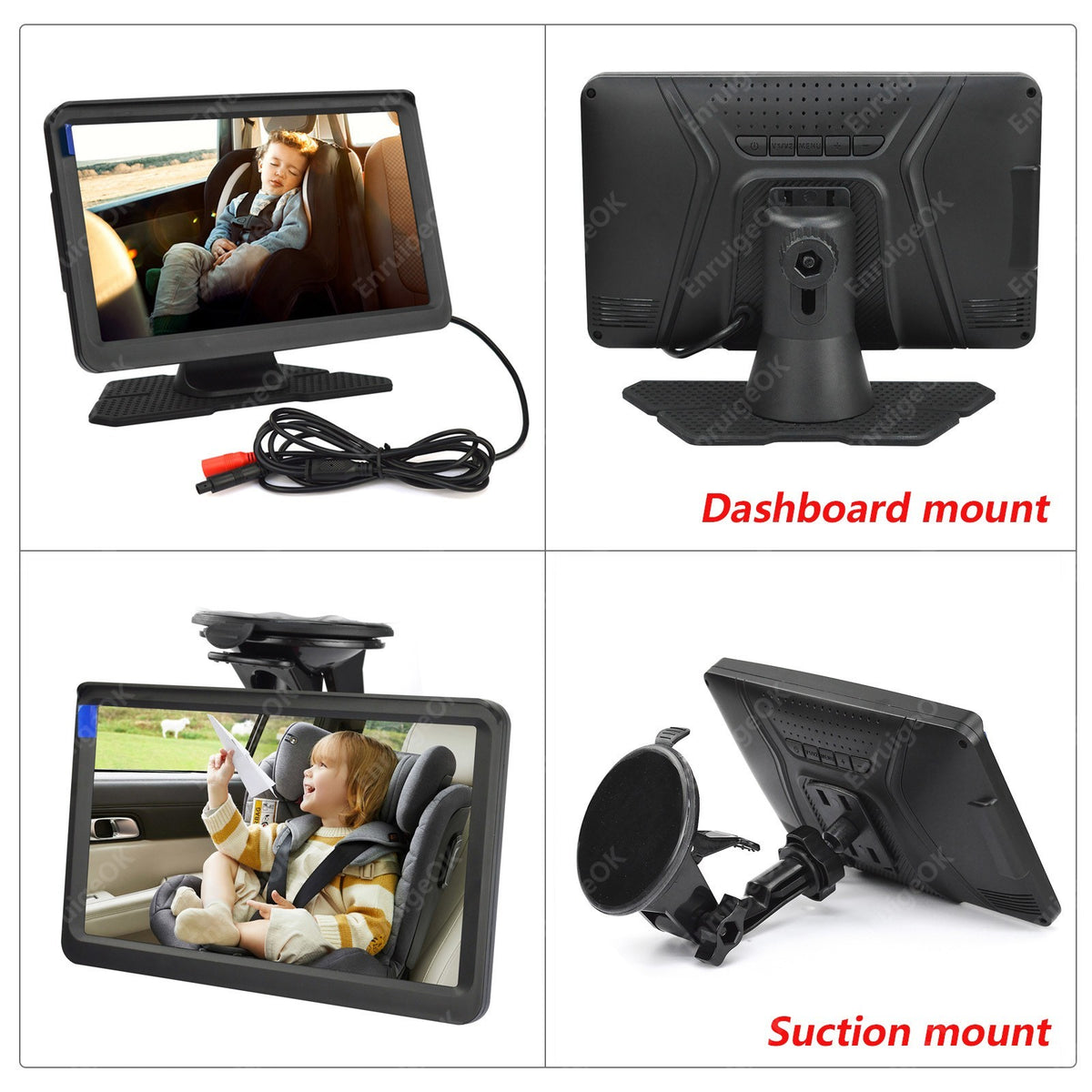 Baby Car Camera AHD 1080P Night Vision 3X Zoom USB Plug 7'' IPS Full View Screen11