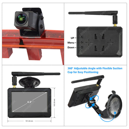 Wireless Rear Reversing Camera Kit For Peugeot Partner Citroen Berlingo Mk2 Mk310