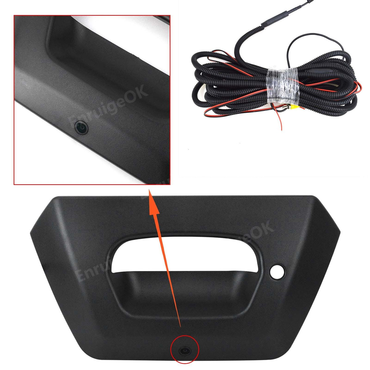 For 2002-2006 Chevy Avalanche Tailgate Handle with Backup Camera &4.3'' Monitor3