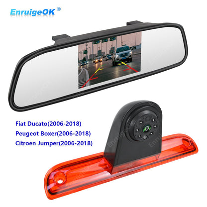 4.3" Monitor & Brake Light Camera for Fiat Ducato Peugeot Boxer Citroen Relay0