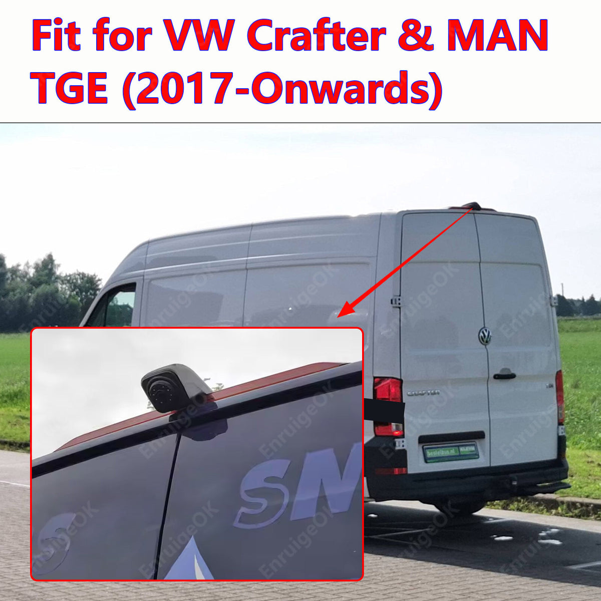 Reverse Camera for VW Crafter MK2 & MAN TGE Rear Brake Light (2017-Onwards)3