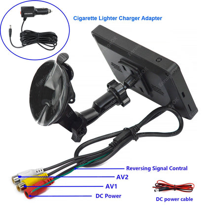 For Vauxhall Movano Renault Master Nissan NV400 Brake Light Reversing Camera Kit13