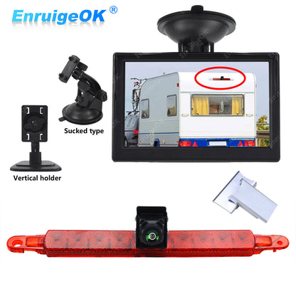 Brake Light Reverse Camera Universal Kit for Commercial Vans Surface Mount0