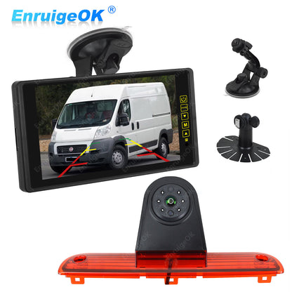 Fiat Ducato Citroen Relay Peugeot Boxer Brake Light Reversing Camera &9" Monitor0