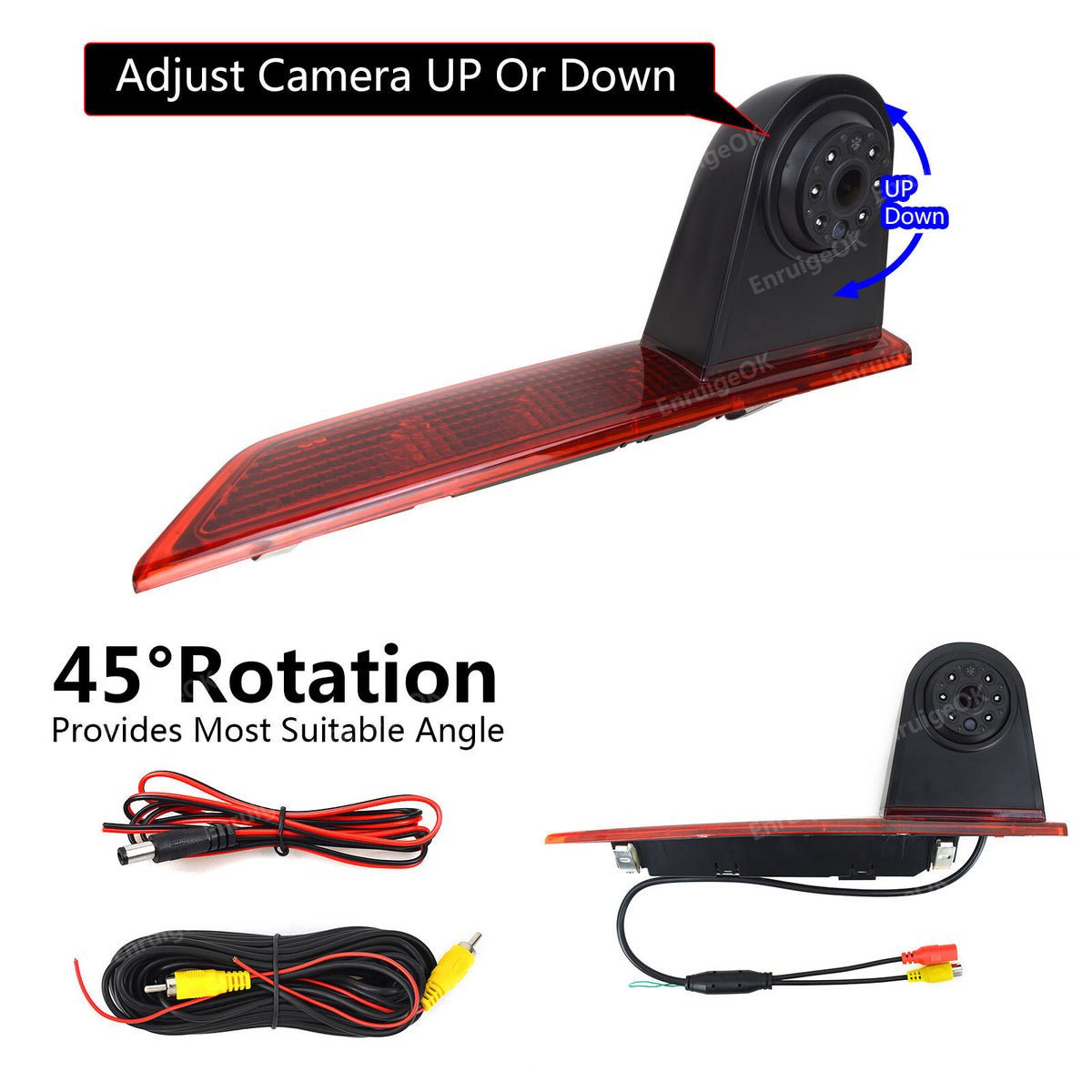 For Ford Transit Custom Rear Brake Light Reversing Camera Double Door Version7