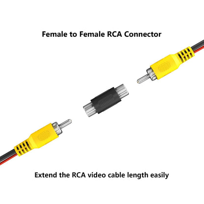 Reverse Camera RCA Cable 10m Video Phono Red Trigger Wire Yellow Extension Lead2
