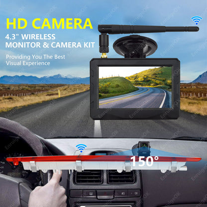 Wireless Brake Light Reverse Camera Kit for Mercedes Vito W447 Tailgate Only3