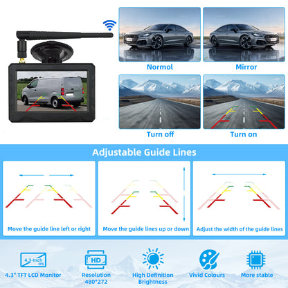 Wireless Reverse Camera Kit for Peugeot Expert Citroen Dispatch Vauxhall Vivaro7