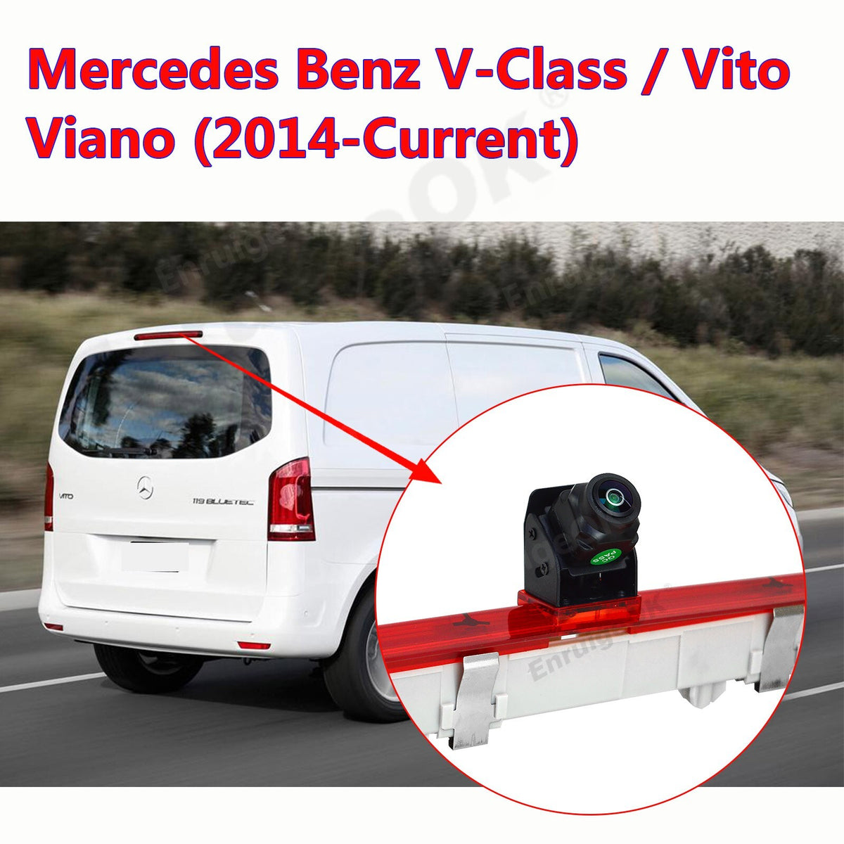 5" Monitor & 3rd Brake Light Rear View Backup Camera for Mercedes-Benz Vito1