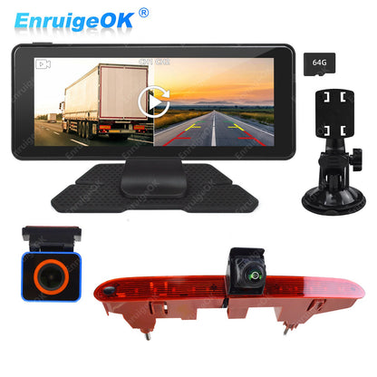 Reverse Camera For Peugeot Partner Citroen Berlingo MK2 MK3& 6.86" Split Monitor0